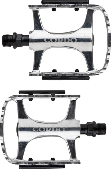 Cordo trekking pedalen aluminium - zilver
