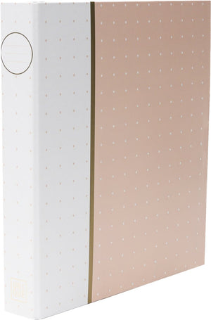 Ancor ringband unique a4 2 rings d-25 mechaniek dots roze