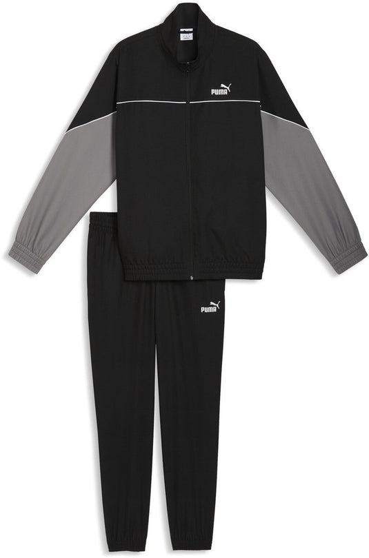 Puma woven colorblock suit unisex trainingspak - black