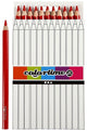 Colortime kleurpotloden, vulling: 5 mm, rood, jumbo, 12 stuks