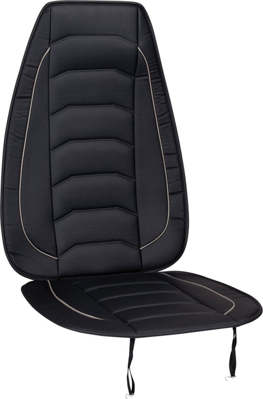 Dunlop autostoelhoes - universeel - schuimvulling - makkelijk te bevestigen - zwart grijs