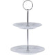 Excellent houseware etagere porselein 2-laags ã˜13 en ã˜15cm