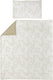 Meyco baby branches dekbedovertrek ledikant - sand - 100x135cm