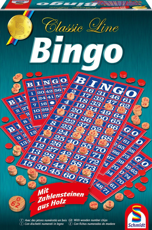 Schmidt spiele schmidt® - bingo - classic line - gezelschapsspel - kansspel voor familie en groepen - vanaf 6 jaar - 2+ spelers