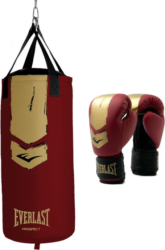 Everlast prospect 2 heavy bag kit, red gold, 76x28 cm