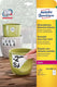 Avery afneembare weerbestendige etiketten formaat 991 x 677 mm (b x h) wit doos van 160 etiketten