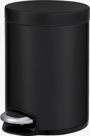Eko - serene pedaalemmer 5 liter - steel plastic - mat zwart - prullenbak