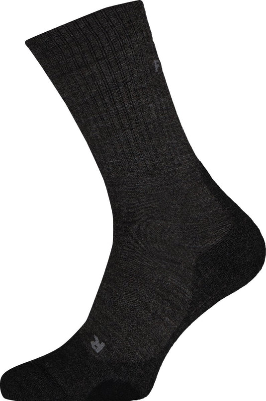 Falke tk2 wool anti-blaar dik wol functioneel materiaal wandelsokken dames grijs - maat 41-42