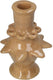Hd collection kandelaar stoneware bruin 8,8x8,8x13cm
