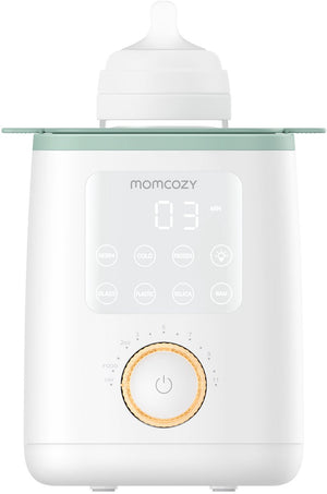 Momcozy mw02 analoge flessenverwarmer – waterbad verwarming voor babyfles en potjes – met verlichting warmhoudfunctie
