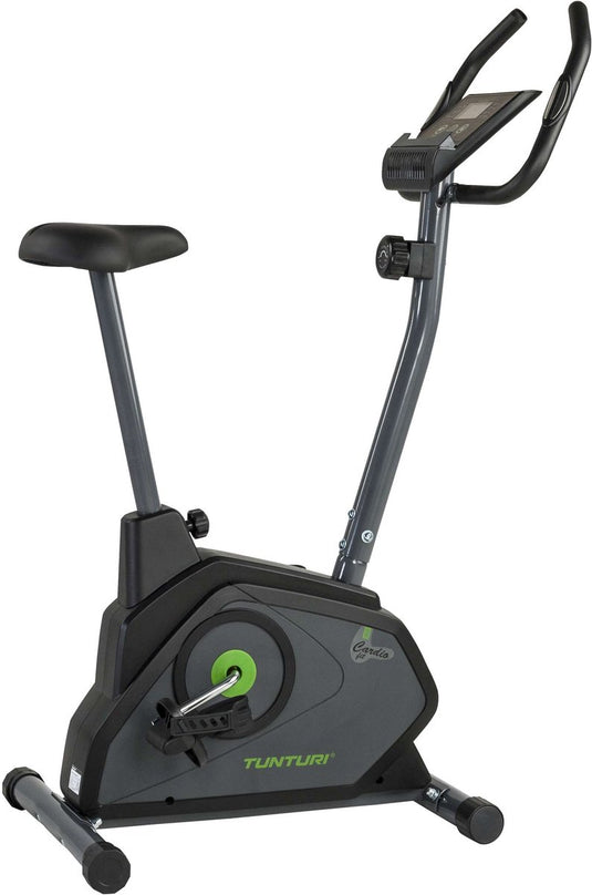 Tunturi cardio fit b30 hometrainer - fitness fiets met 8 weerstandsniveaus - tablethouder - hartslagfunctie en transportwielen