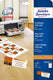 Avery tafelkaarten 110x40mm 185gr wit 25 vel 4 kaarten per vel av-c32253-25
