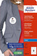 Avery naambadge zelfkl. zweckform rond 65mm wit afneembaar 160 etiketten 20 vel inktjet