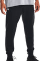 Under armour ua rival fleece joggers-blk heren sportbroek - zwart - wit
