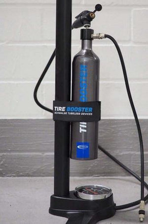 Schwalbe - tire booster tubeless fietspomp inclusief montage riem