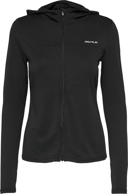 Only play onpmila life hood fz ls top noos dames top - black