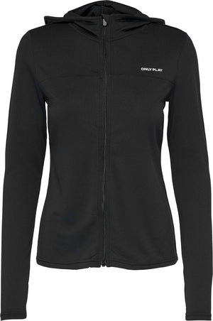 Only play onpmila life hood fz ls top noos dames top - black