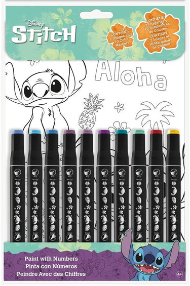 Disney lilo en stitch kleurboek met cijfers