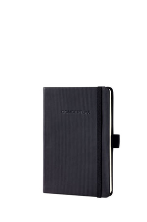 Sigel - notitieboek - conceptum pure - a6 - zwart - hardcover - 194 pagina's - ruit - 80 grams papier - si-co131