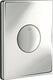 Grohe skate wc bedieningsplaat enkele spoeling verticaal horizontaal chroom