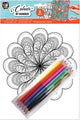 Grafix kleuren op nummer: mandala