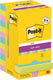 Post-it super sticky notes cosmic | 90 vel | ft 76 x 76 mm | 8 + 4 gratis