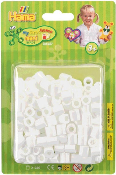 Hama maxi strijkkralen wit, 250st.