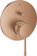 Grohe essence inbouw douchekraan - opbouwdeel - 2 uitgangen - geborsteld warm sunset (mat brons)