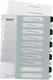 Leitz wow tabblad 1-10 tabs herbruikbaar a4 formaat zwart wit