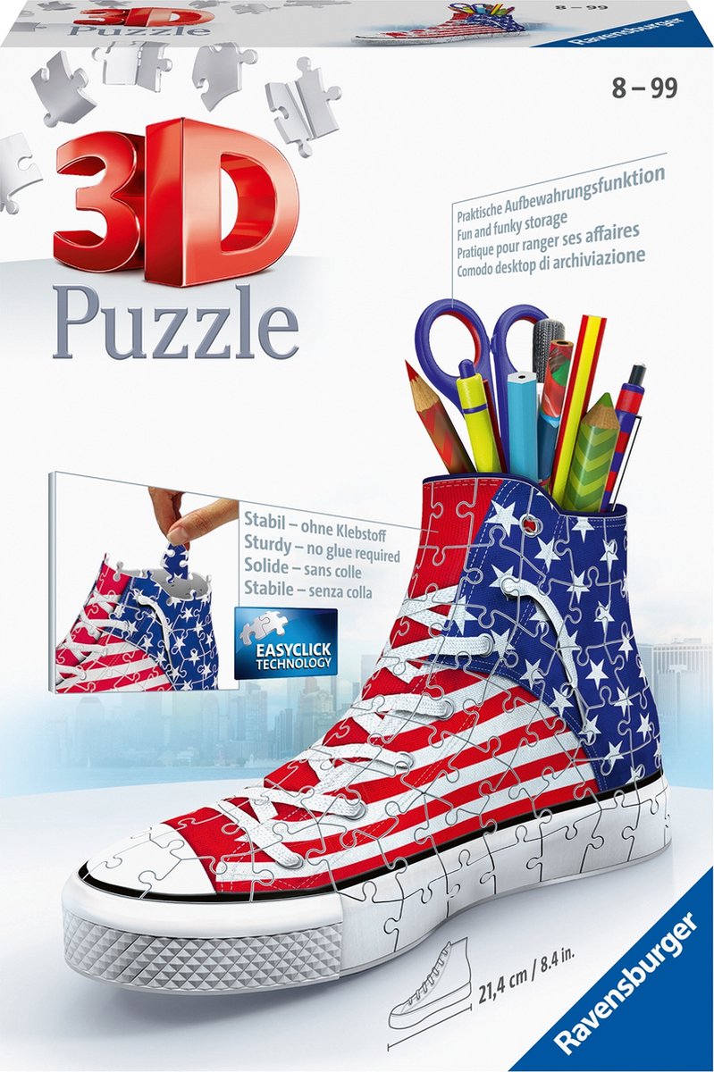 Chargez l'image dans la visionneuse de la galerie, Ravensburger sneaker american style- 3d puzzel - 108 stukjes

