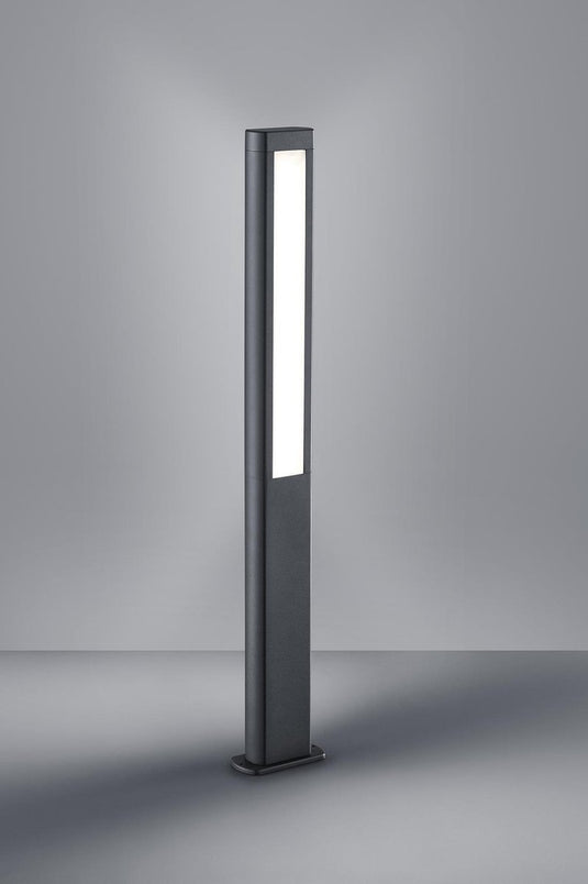 Trio rhine - paalverlichting - antraciet - incl. 2x smd 5,5w - buitenverlichting - ip54