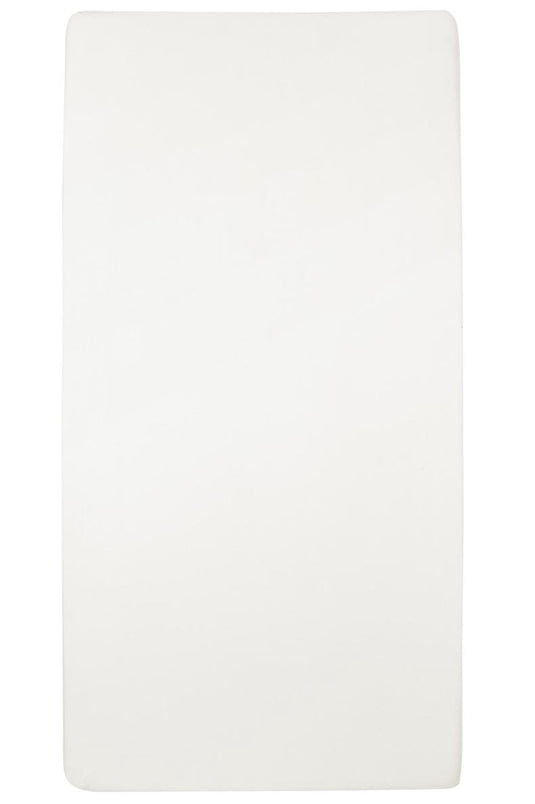 Meyco baby uni hoeslaken juniorbed - offwhite - 70x140 150cm
