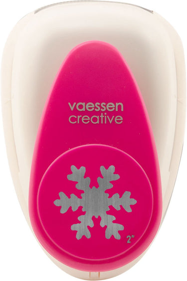 Vaessen creative pons - figuurpons - sneeuwvlok - 4,3 x 5 cm