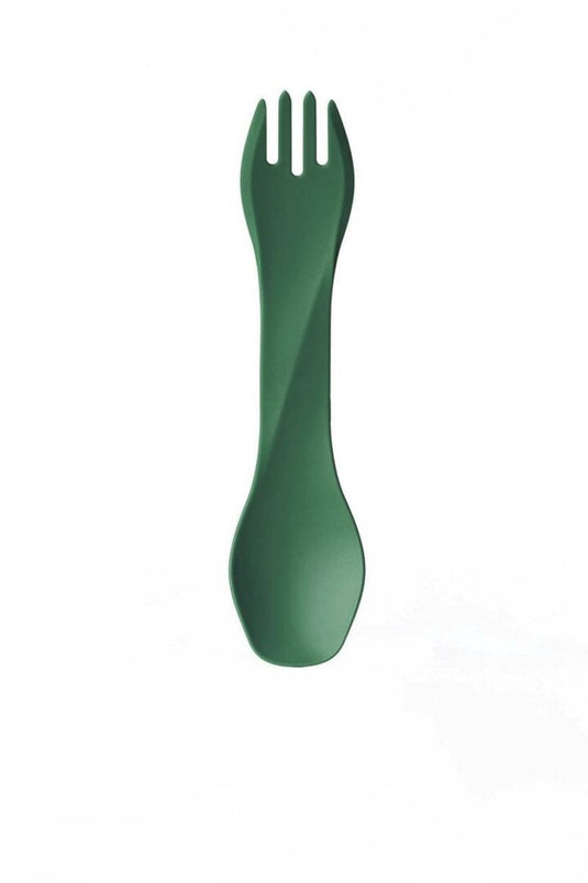 Human gear - gobites bio - herbruikbaar - bestek - spork - medium green - campingbestek
