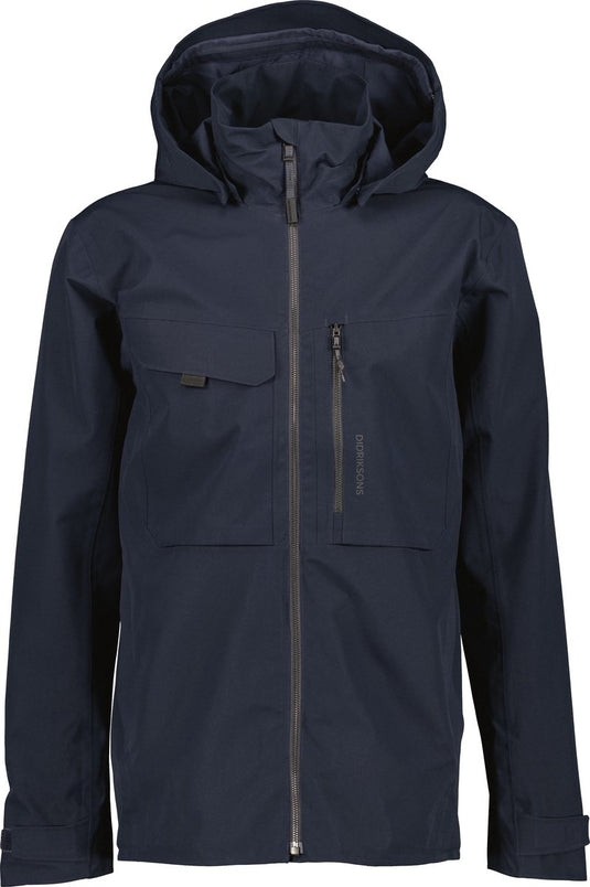 Didriksons aston usx jkt 5 unisex outdoorjas - dark night blue