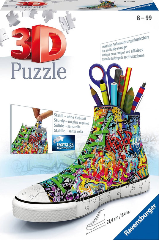 Ravensburger sneaker grafitti print- 3d puzzel - 108 stukjes
