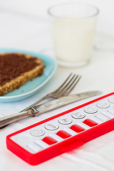 Gezinnig checkpad rood