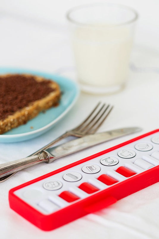 Gezinnig checkpad rood