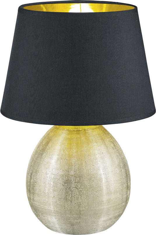 Rl live your light reality luxor - tafellamp - goud - excl. 1x e27 4,9 w - snoerschakelaar