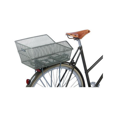 Basil Cento Flower-  fietsmand - achterop - olive green