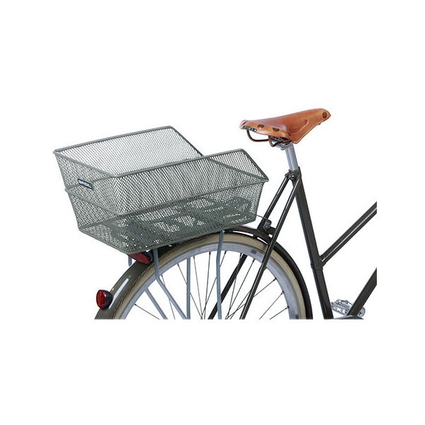 Load image into Gallery viewer, Basil Cento Flower-  fietsmand - achterop - olive green
