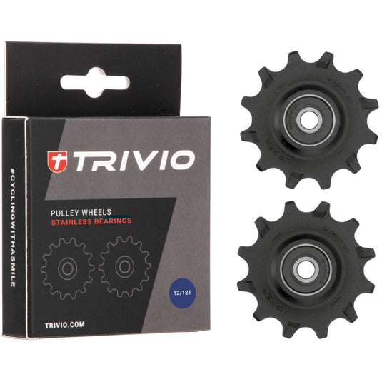 Trivio - derailleurwieltjes 12 12t stainless lagers