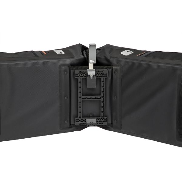 Load image into Gallery viewer, Varo Waterdichte Dubbele Fietstas Zwart Grijs 40L - MIK
