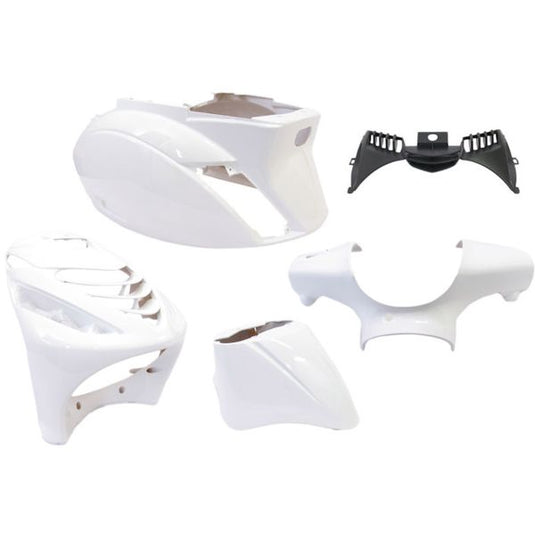 Edge plaatset 5-delig voor piaggio zip-sp vanaf bouwjaar 2000 - glanzend wit