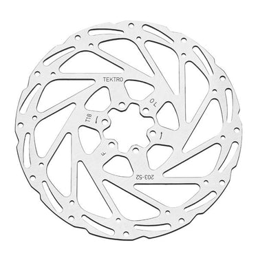 Tektro remschijf tr203-52 - 203 mm - 6 gaats - zilver
