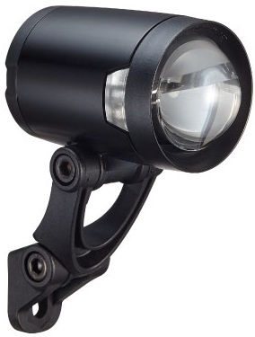 Herrmans koplamp H-Black Pro dynamo on off 200 lumen zwart