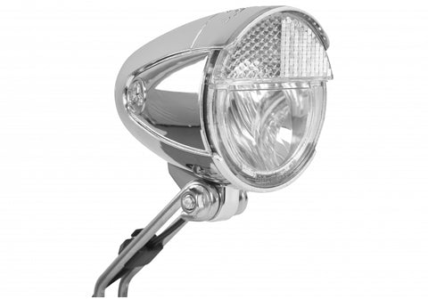 Trelock LS 583 Bike-i Retro koplamp zilver