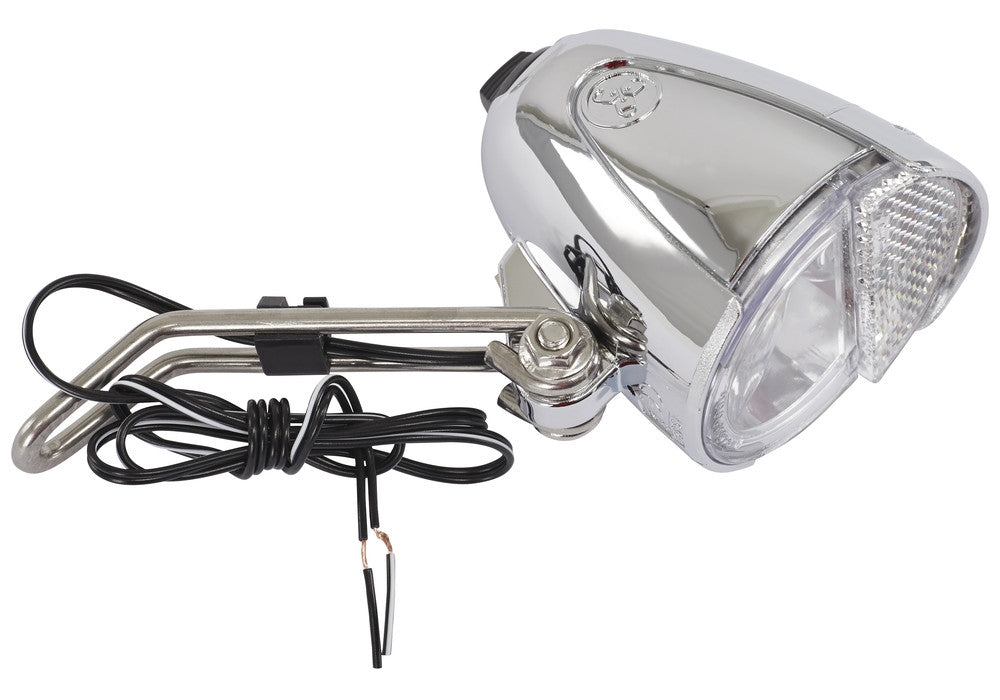 Trelock LS 583 Bike-i Retro koplamp zilver