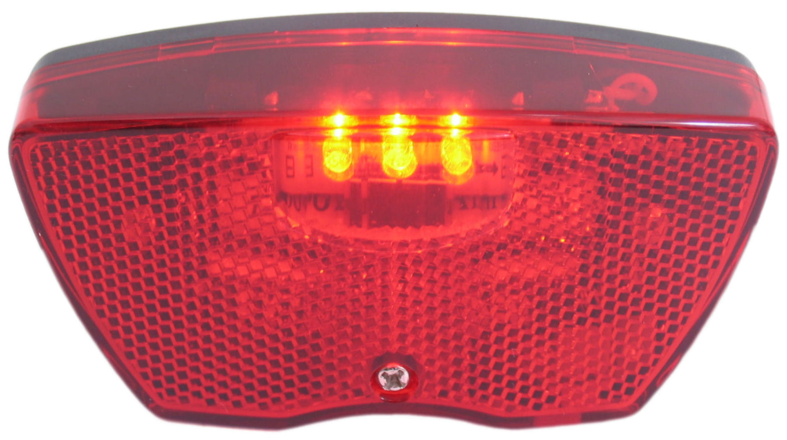 City Dragerachterlicht 3 led inclusief batterijen Rood