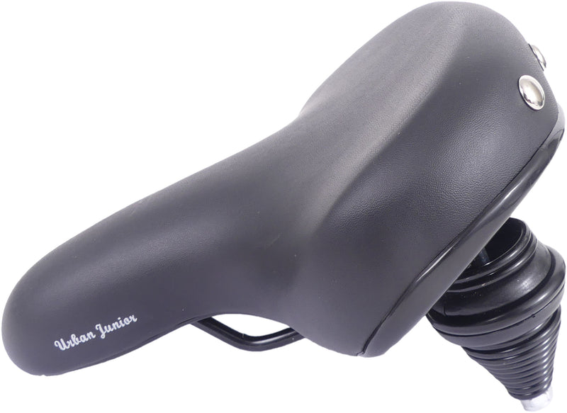 Load image into Gallery viewer, Fietszadel Edge Urban Junior voor- 20 24 inch kinderfietsen - zwart
